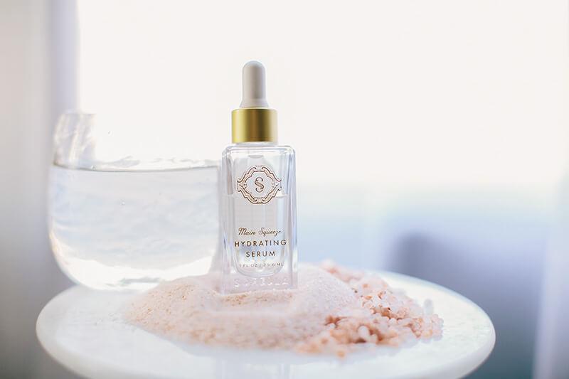 A close up of a spa product