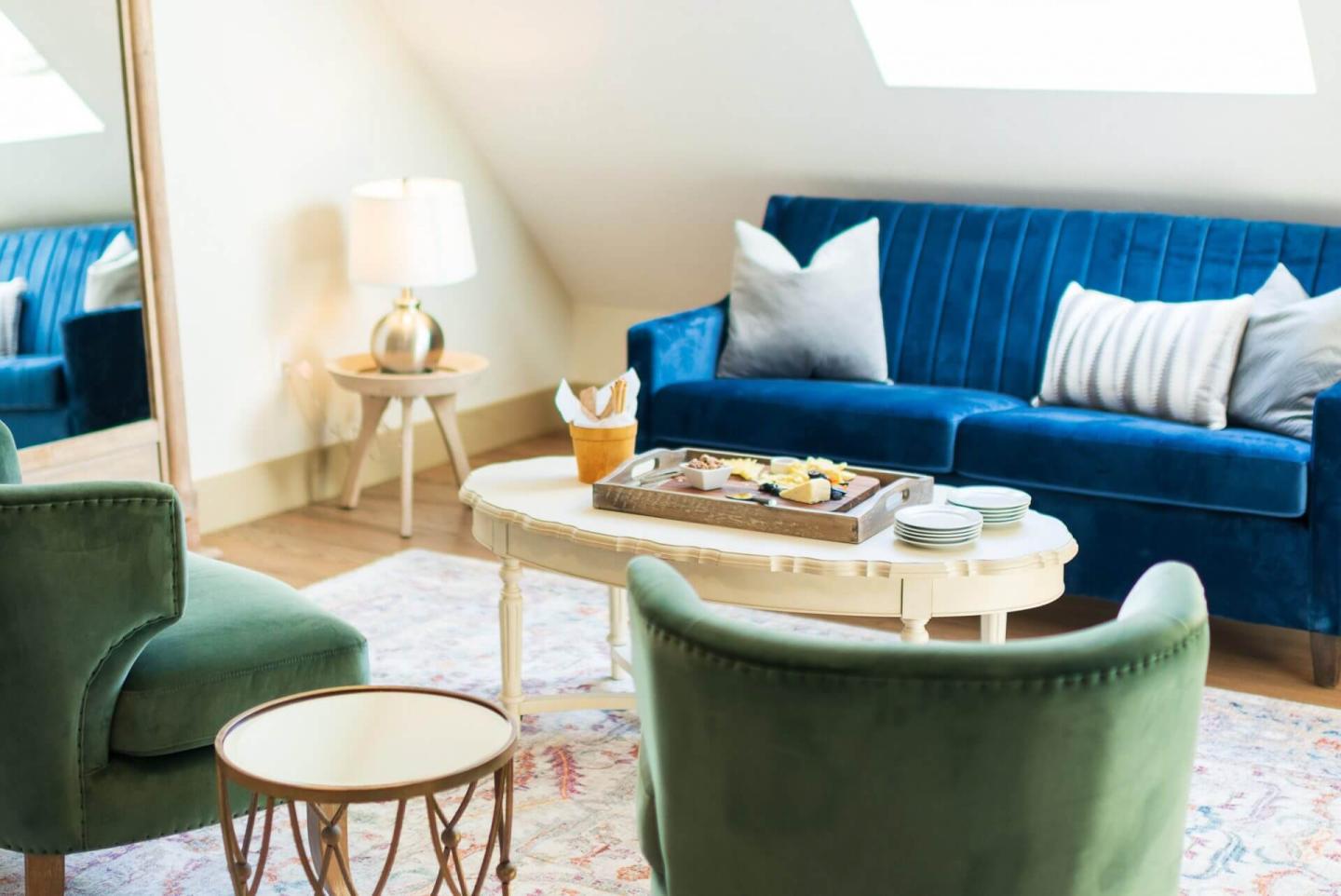 An interior view of a lounge