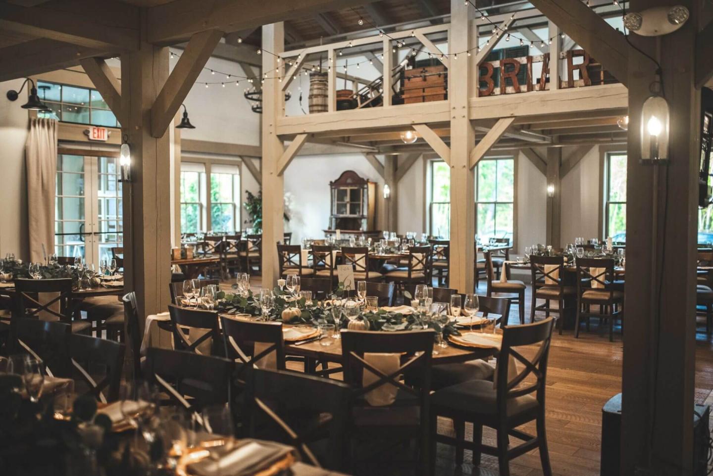 An interior view of a restaurant