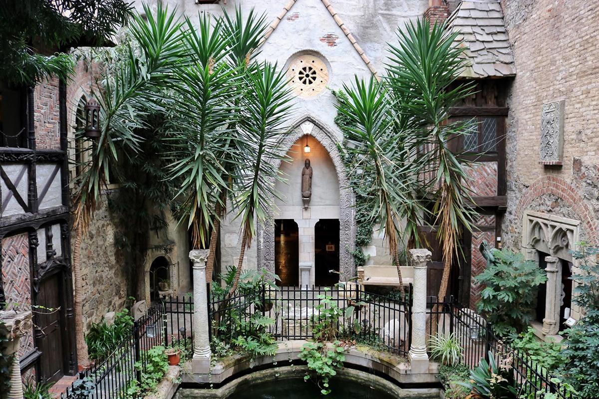 An exterior view of a museum