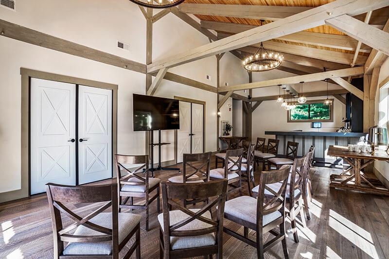 An interior view of a hotel events room