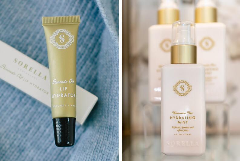 Close ups of spa products