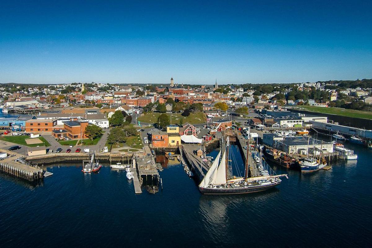 An aerial view of Maritime Gloucester