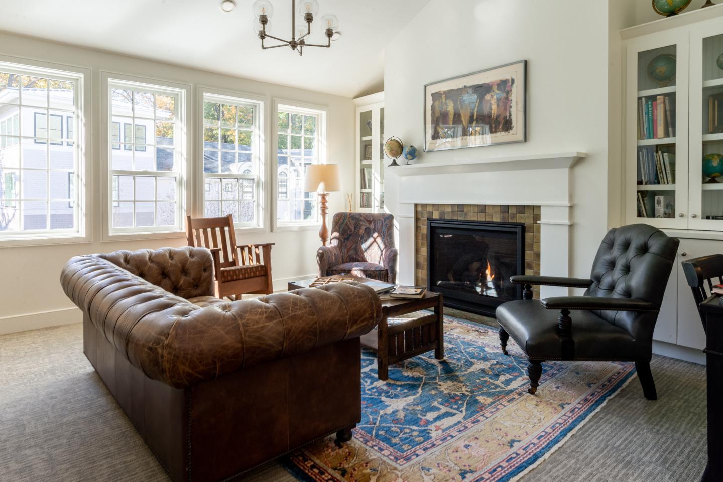 The interior of a lounge