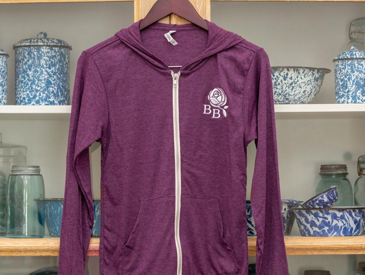 maroon hoodie