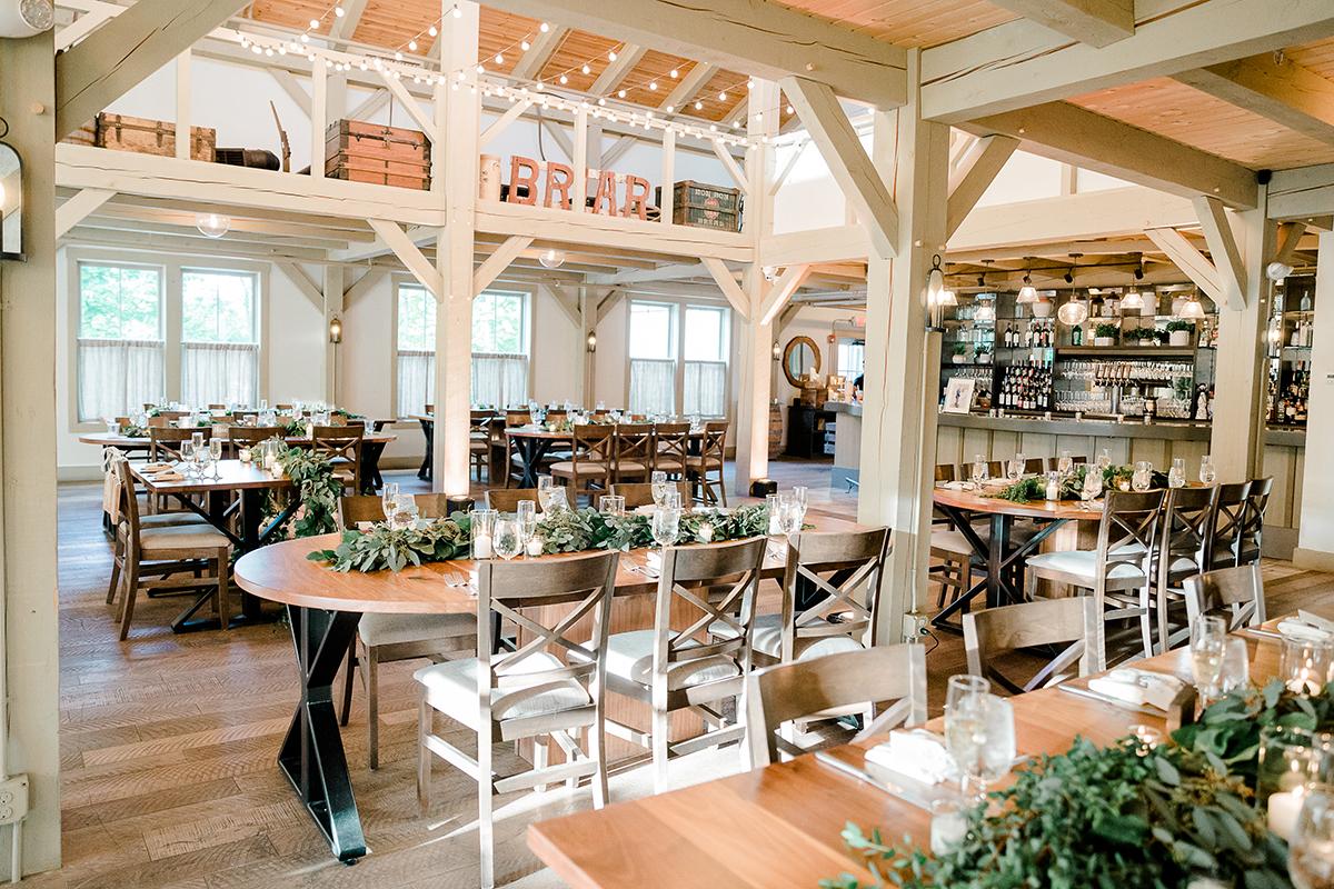 indoor barn reception