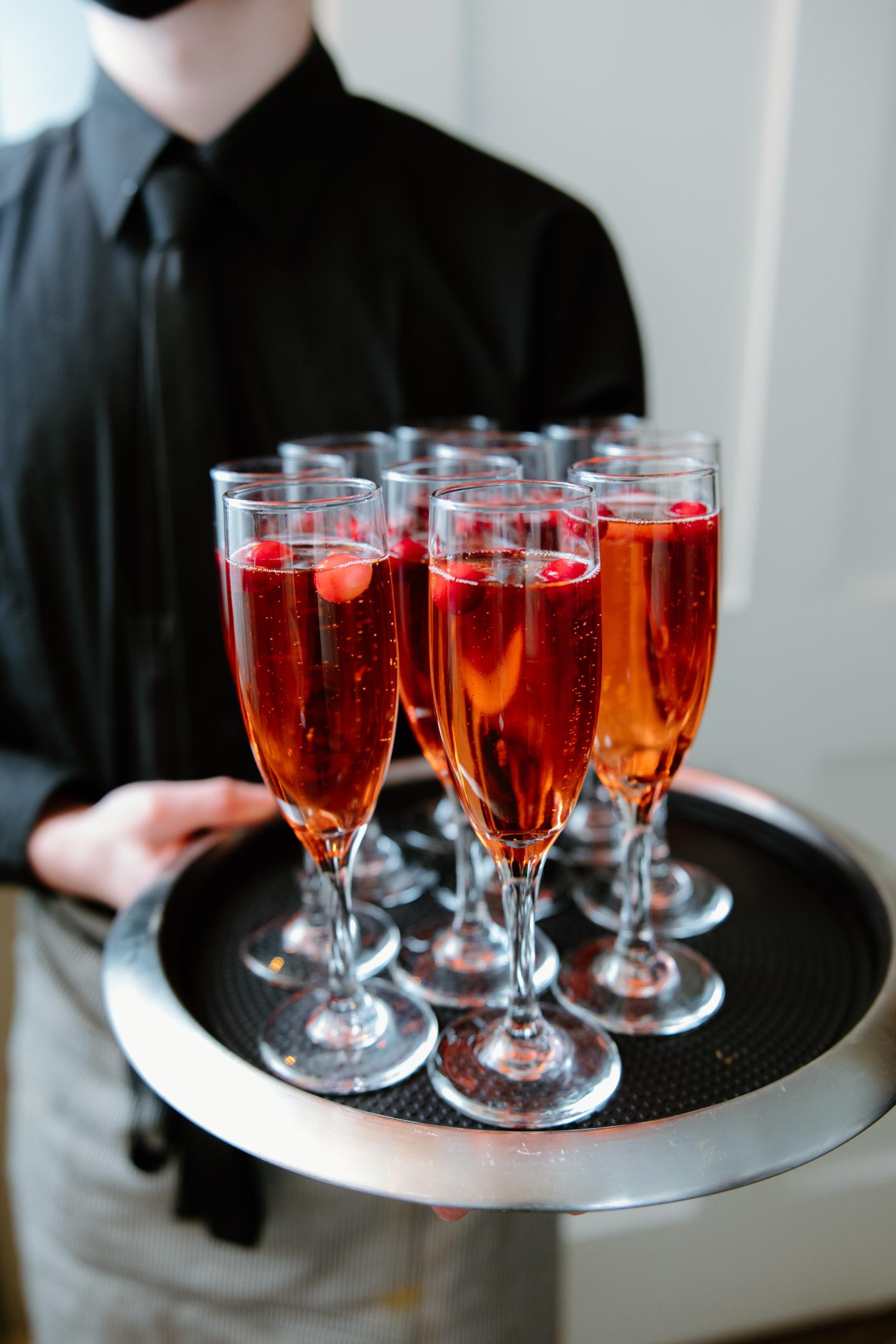 server with signature drink