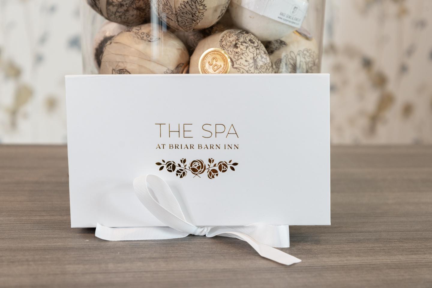 spa gift card box